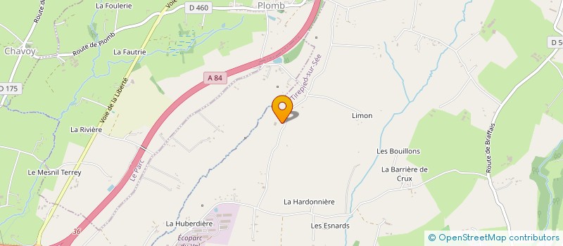 localisation de l'entreprise JANOT C.A.E  TIREPIED-SUR-SEE