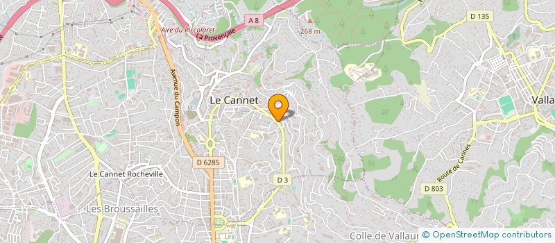 localisation de l'entreprise JANS INVEST à LE CANNET