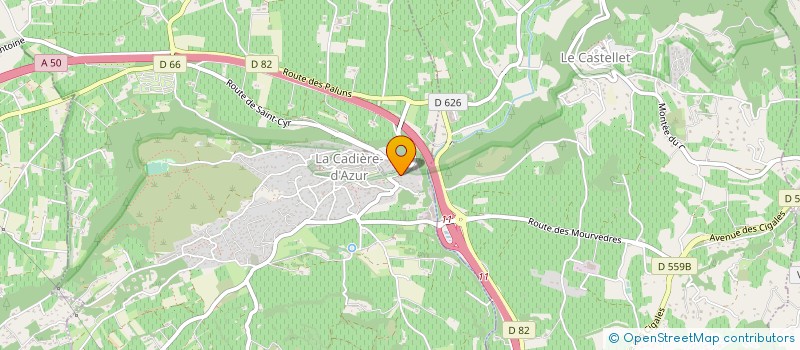 localisation de l'entreprise JANSOULIN ET CIE  LA CADIERE D'AZUR