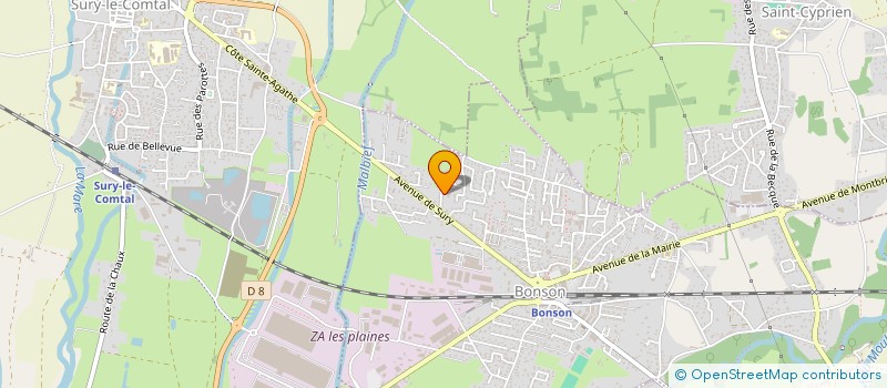 localisation de l'entreprise JANU MECATECH  BONSON