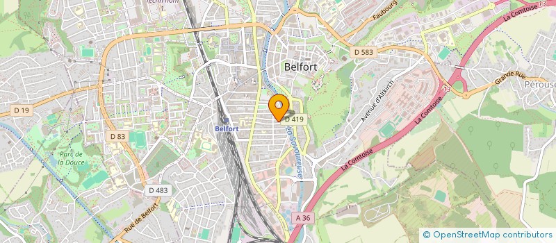 localisation de l'entreprise JANUS  BELFORT