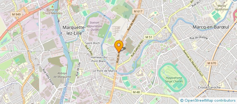 localisation de l'entreprise JANUS à MARCQ-EN-BARŒUL