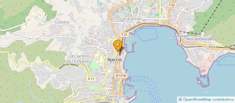 localisation de l'entreprise JANUS  AJACCIO