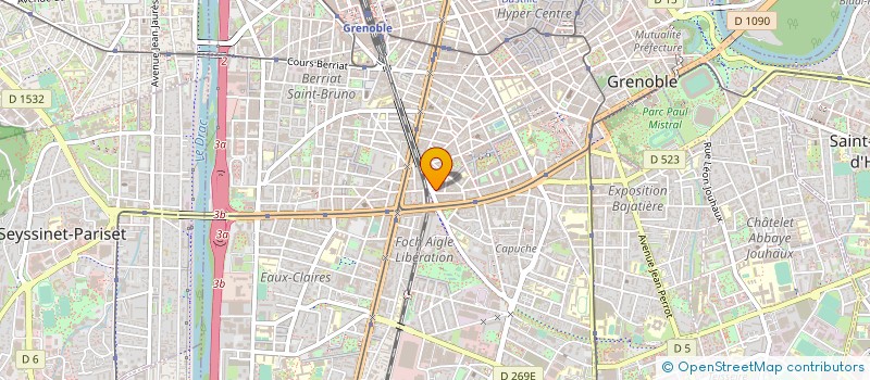 localisation de l'entreprise JANUS BONAZ ET ASSOCIES à GRENOBLE