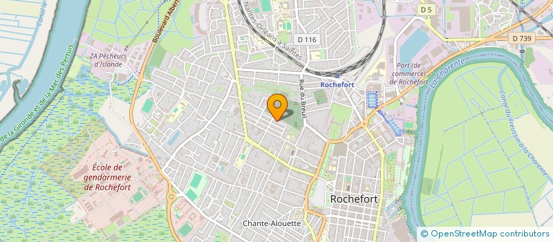 localisation de l'entreprise JANUS CHANTE ALOUETTE  ROCHEFORT