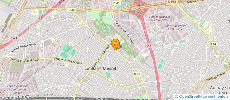 localisation de l'entreprise JANUS IMMOBILIER à LE BLANC-MESNIL
