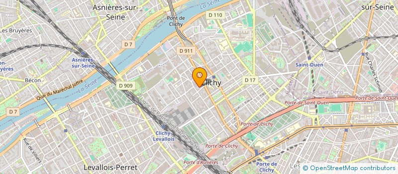 localisation de l'entreprise JANUSSE à CLICHY