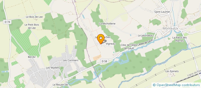 localisation de l'entreprise JANVERIE  MONTEAUX