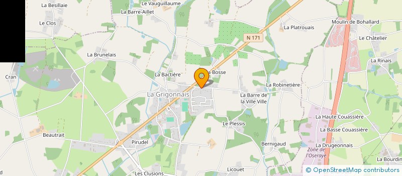 localisation de l'entreprise JANVIER ABLIN  LA GRIGONNAIS