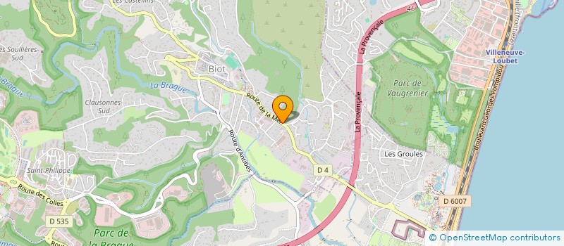 localisation de l'entreprise JANYA  BIOT