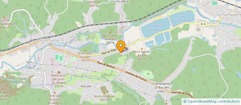 localisation de l'entreprise JANYS  RONCHAMP