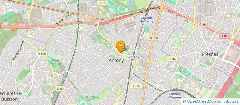 localisation de l'entreprise JANYSA à ANTONY