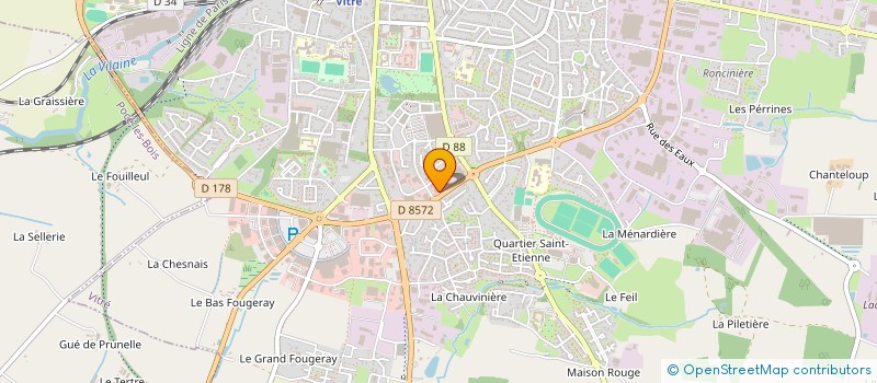 localisation de l'entreprise JANZ 2014  VITRE