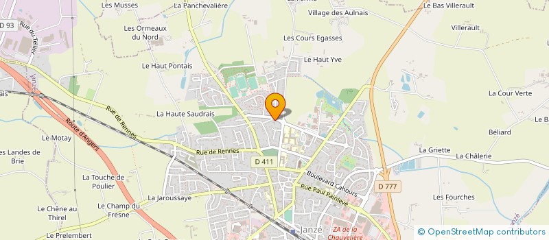 localisation de l'entreprise JANZE ATHLETISME PAYS LA ROCHE AUX FEES  JANZE