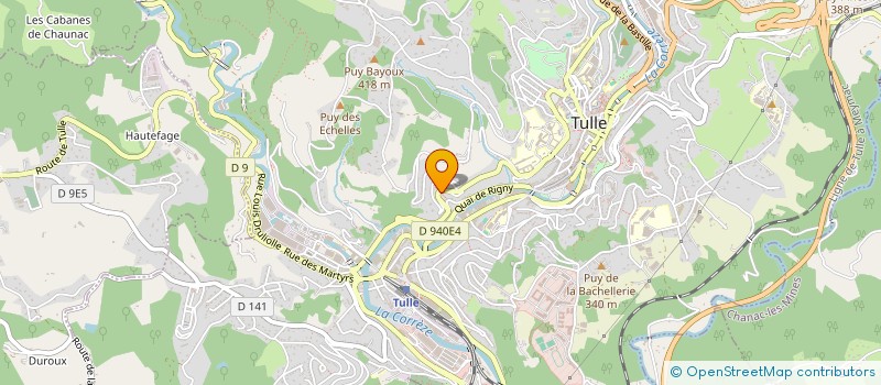 localisation de l'entreprise JANZEN  TULLE