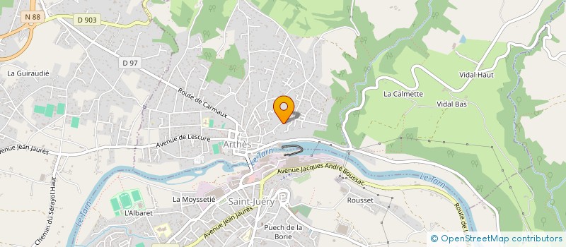 localisation de l'entreprise JAO MACONNERIE à ARTHES