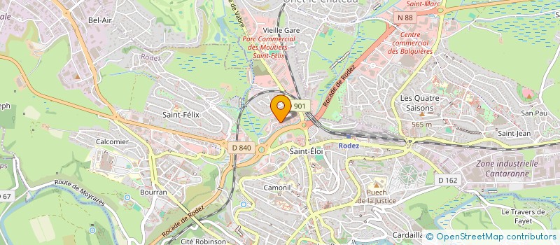 localisation de l'entreprise JAOUEN à RODEZ