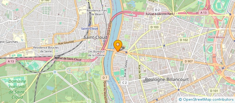 localisation de l'entreprise JAOUEN à BOULOGNE-BILLANCOURT
