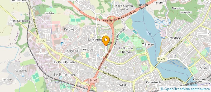 localisation de l'entreprise JAOUEN PRIGENT  LORIENT