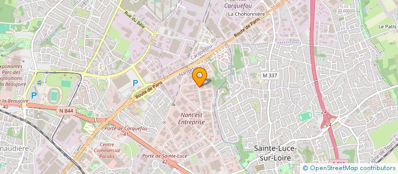 localisation de l'entreprise JAP à NANTES