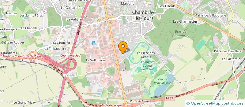 localisation de l'entreprise JAP CEZARD  CHAMBRAY-LES-TOURS