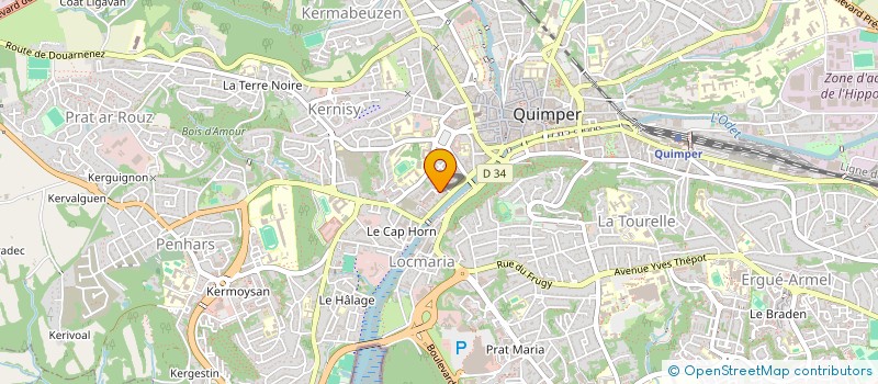 localisation de l'entreprise JAPA à QUIMPER