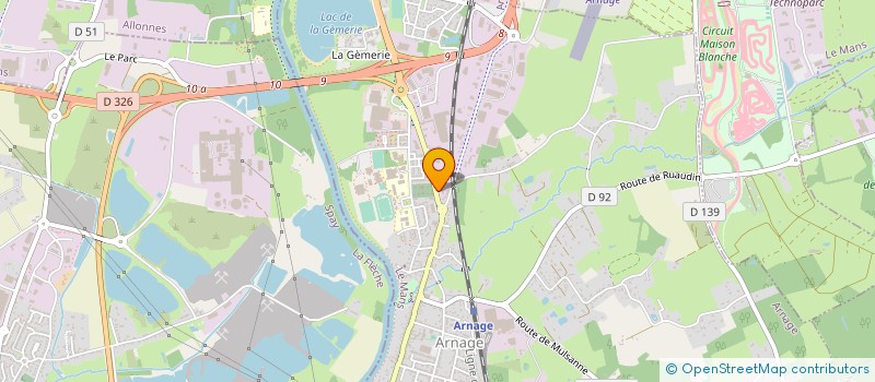 localisation de l'entreprise JAPANCARS  ARNAGE