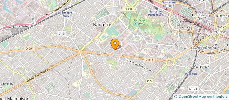 localisation de l'entreprise JAPARFI  NANTERRE