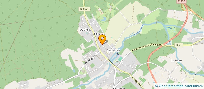 localisation de l'entreprise JAPAZ à CELLETTES