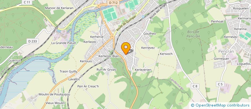 localisation de l'entreprise JAPHI  LANDERNEAU