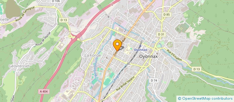 localisation de l'entreprise JAPLAN à OYONNAX