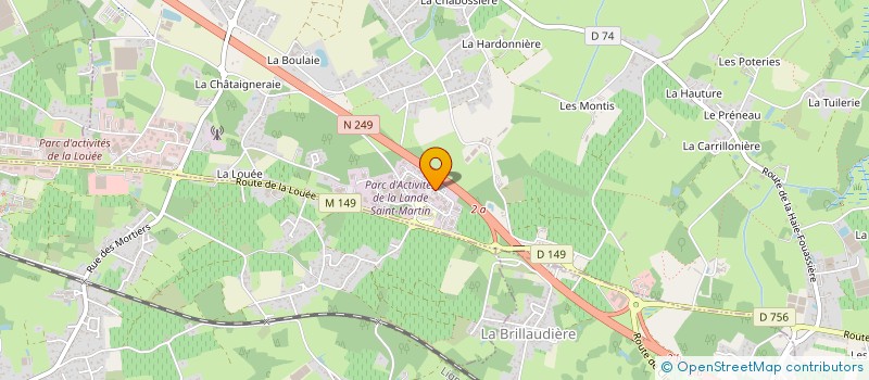 localisation de l'entreprise JAPON 44  HAUTE-GOULAINE