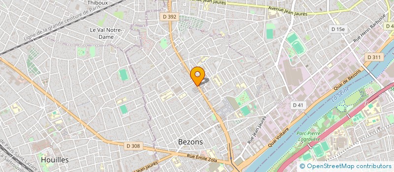 localisation de l'entreprise JAPRE  BEZONS