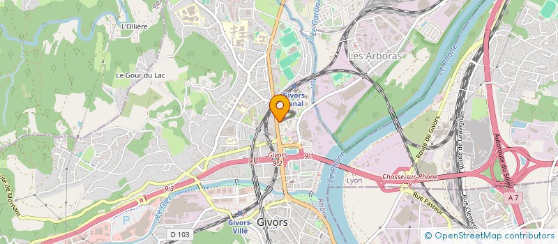 localisation de l'entreprise JAPS  GIVORS