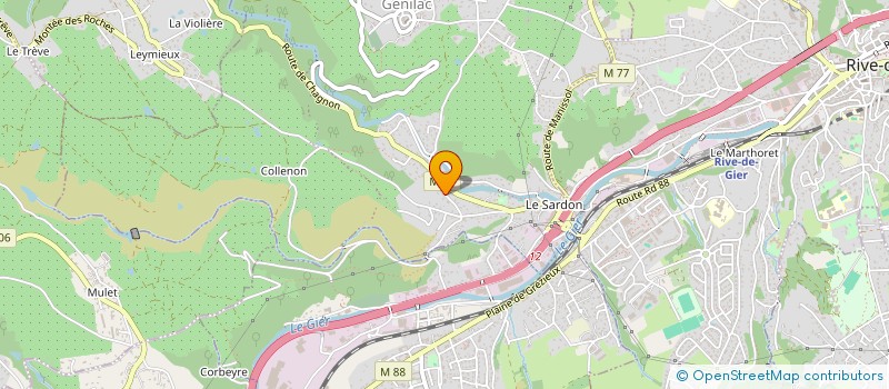 localisation de l'entreprise JAPT  GENILAC