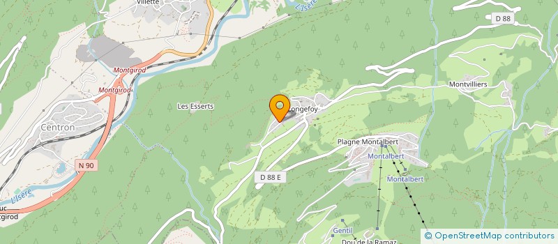 localisation de l'entreprise JAPV  AIME-LA-PLAGNE