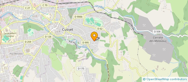 localisation de l'entreprise JAQAS à CUSSET