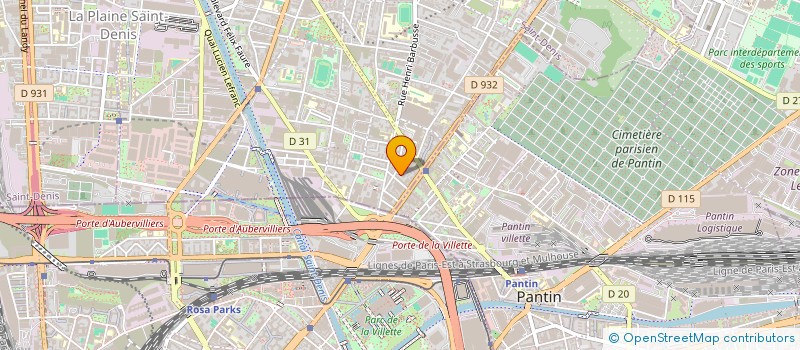 localisation de l'entreprise JAQUEMET MESNET JOULIN à AUBERVILLIERS