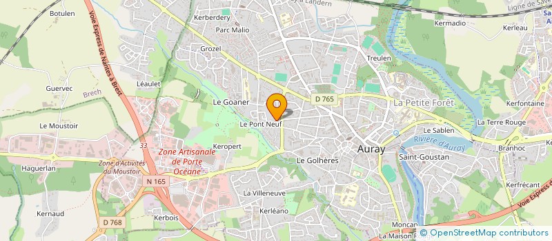 localisation de l'entreprise JAQUEMIN à AURAY