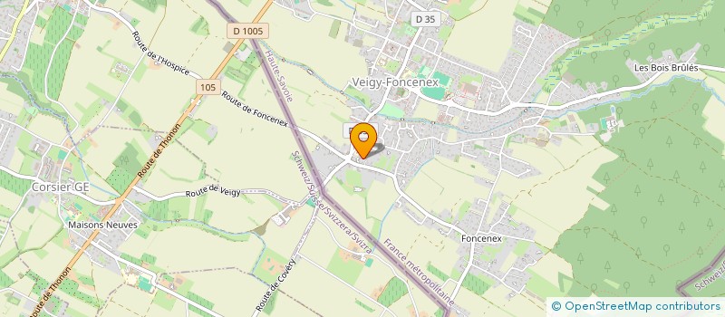 localisation de l'entreprise JAQUES IMMOBILIER  VEIGY-FONCENEX