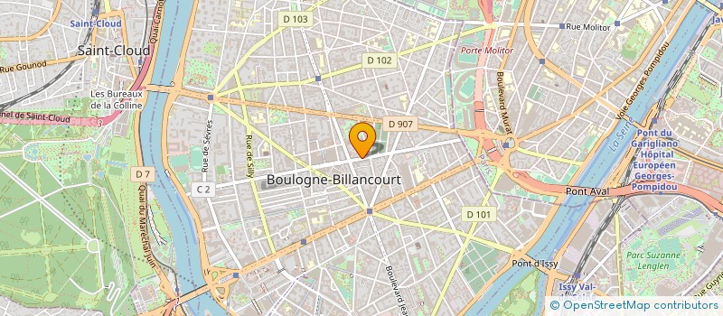 localisation de l'entreprise JARA EDITIONS MUSICALES à BOULOGNE-BILLANCOURT