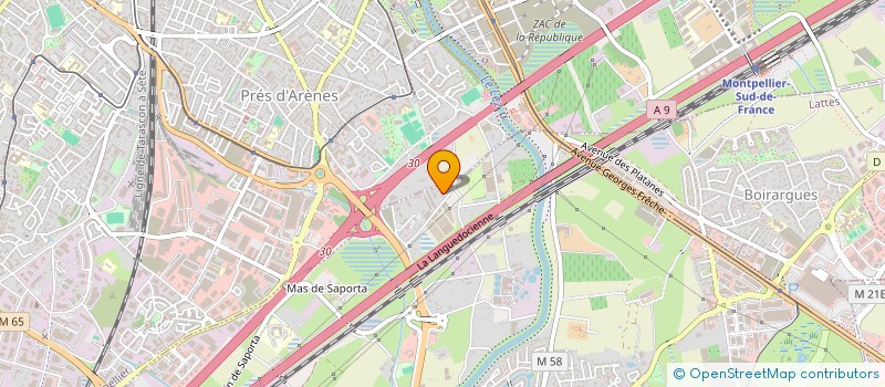 localisation de l'entreprise JARAD1  MONTPELLIER