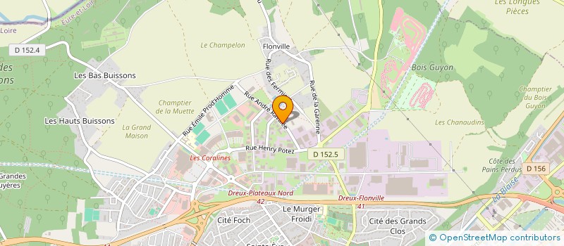 localisation de l'entreprise JARANE à DREUX