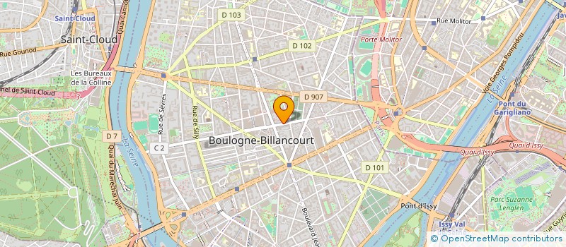 localisation de l'entreprise JARAPROD à BOULOGNE-BILLANCOURT