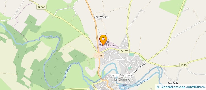 localisation de l'entreprise JARASSIER FILS à SAINT-MAURICE-LA-CLOUERE