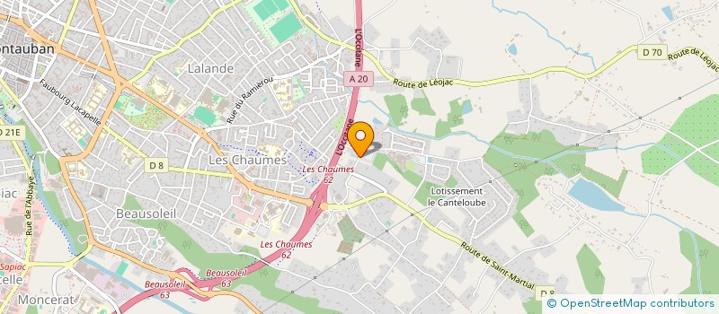 localisation de l'entreprise JARC  MONTAUBAN