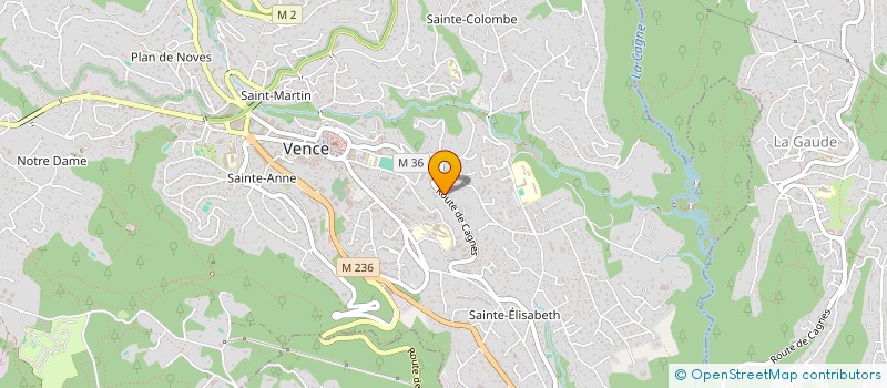 localisation de l'entreprise JARD'INOV à LA GAUDE