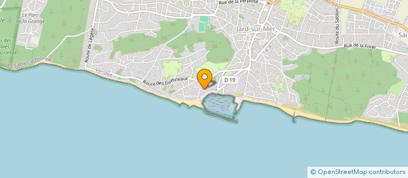 localisation de l'entreprise JARD PIZZA  JARD-SUR-MER