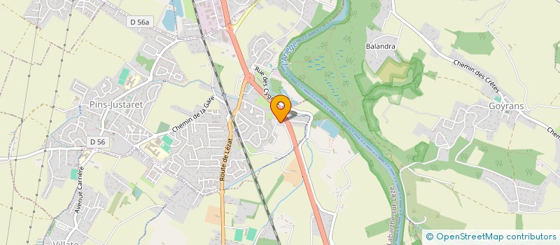 localisation de l'entreprise JARDI CREATION  PINS-JUSTARET