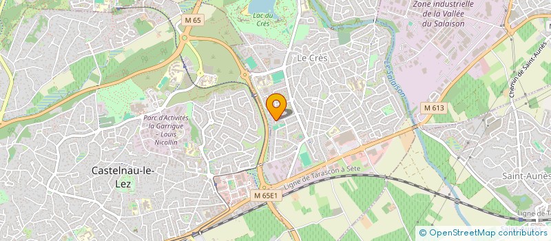 localisation de l'entreprise JARDI D'OC SERVICES  LE CRES